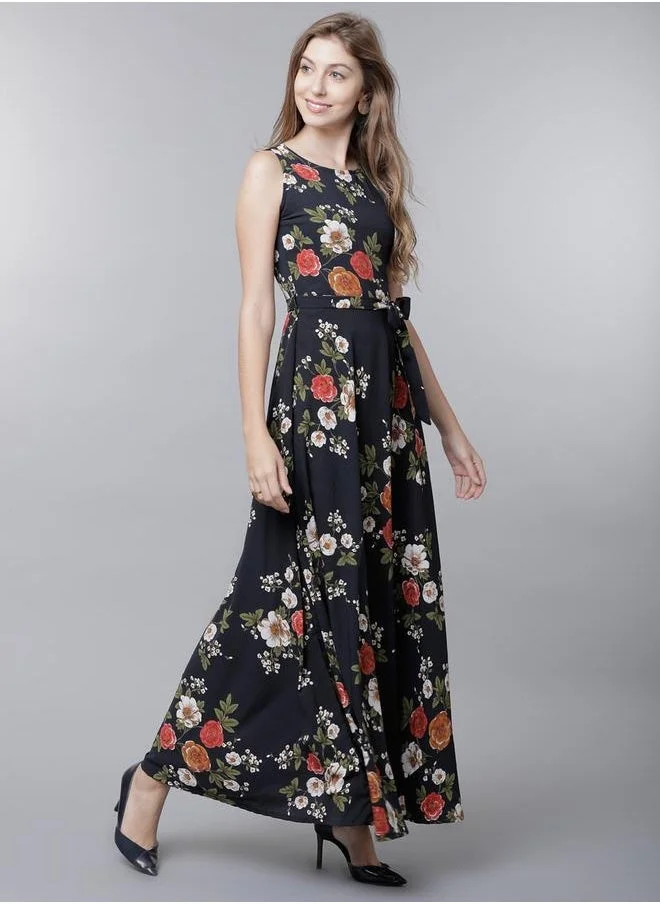 Tokyo Talkies Floral Print A-Line Dress