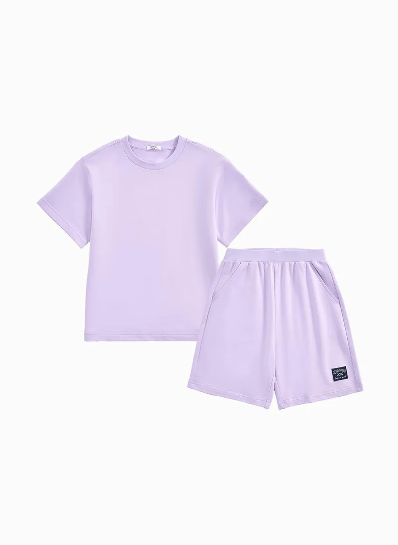 بالابالا Kids Unisex Knit Short Sleeve Suit