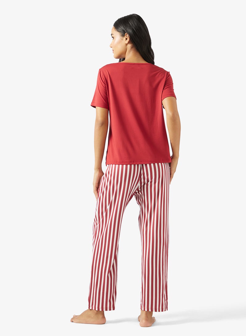 جينجر طقم بيجامة وتيشيرت برسومات - Image 2