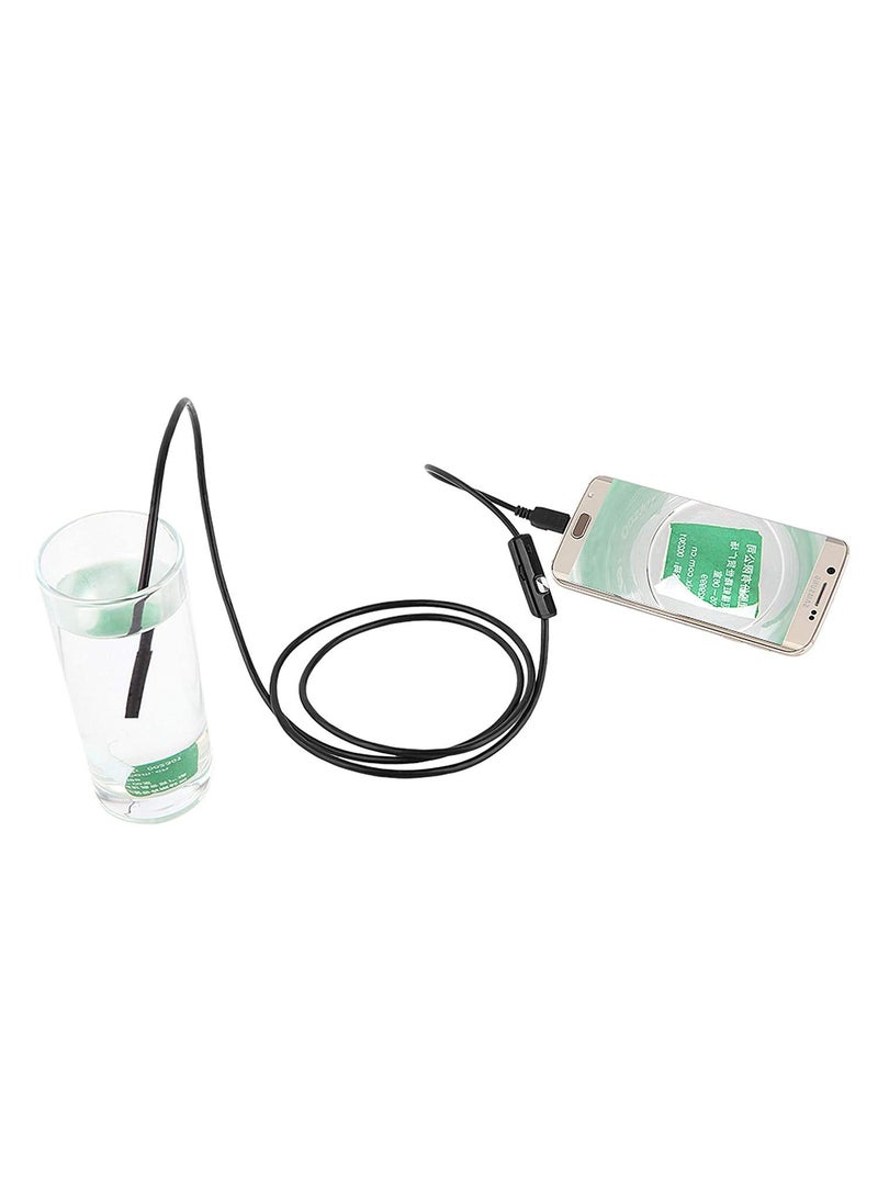 Generic 55mm Endoscope Camera Snake Flexible IP67 Waterproof Camera 3 in 1 Type c USB v Type Port 6 led Light  - Image 1