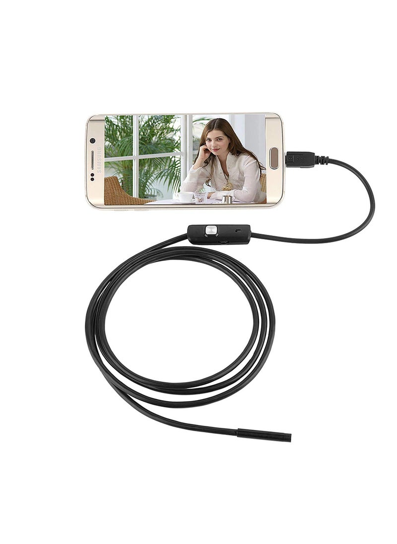 Generic 55mm Endoscope Camera Snake Flexible IP67 Waterproof Camera 3 in 1 Type c USB v Type Port 6 led Light  - Image 2
