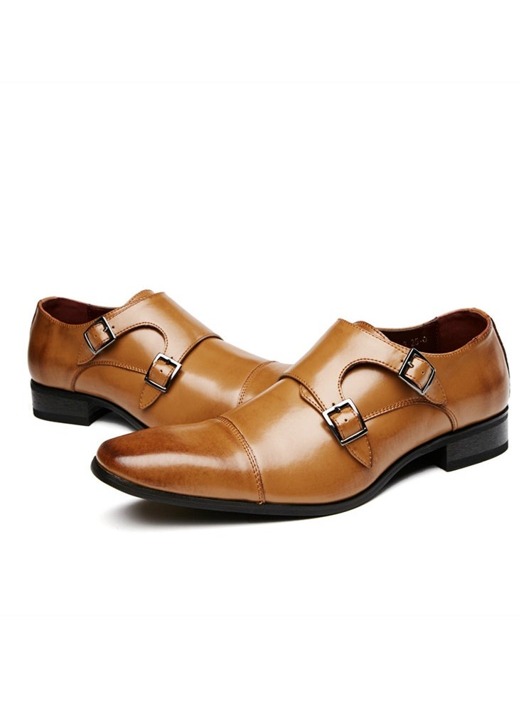 KUYING - New Men's Business Leather Shoes - Image 1