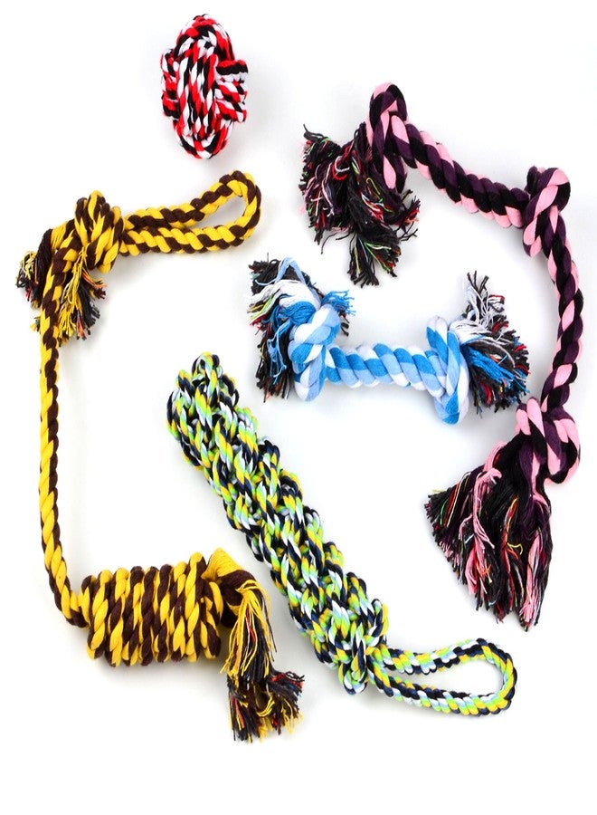 Youngever 5 Pack Durable Dog Rope Toys for Small and Medium Dogs - Image 1