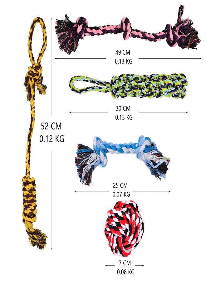 Youngever 5 Pack Durable Dog Rope Toys for Small and Medium Dogs - Image 3