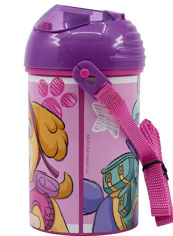 STOR PawPatrol Girls Pop-up Water Bottle Canteen for Kids 450ml - Image 3