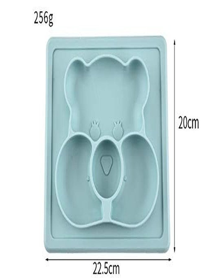 NILKANTH - Baby Placemat Silicone Feeding Plate for Toddlers, Easily Wipe Clean (Blue) - Image 2