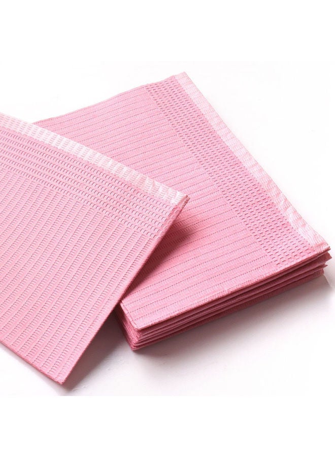 Japanese Nail Art Disposable Table Pad Paper Waterproof Cleaning Pad Hand Pillow Pad Towel Tablecloth Nail Art Shop Net Red Maple-Color:Light Orange Pack Of 125 Sheets✈  - Image 3