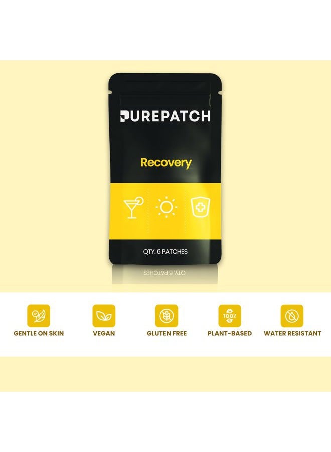 Pure Patch Recovery Patch – Plant-Based Vegan Topical Patch – DHM – NAC – Glutathione – B-Complex – Non-Ingestible – Water-Resistant – Gentle on Skin – Gluten Free – Made in USA – 12 Patches - Image 5