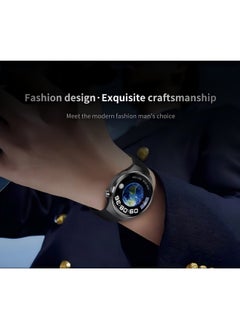PRO Smartwatch GT4 PRO with Bluetooth calling function (receive/make calls), fitness tracking watch with sleep monitoring function, for iPhone/Android, with 17cm black steel strap  - Image 3