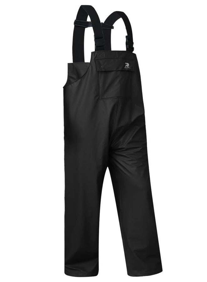 RainRider Rain Pants for Men Women Waterproof Rain Gear Bib Overalls Trousers for Fishing Hunting, Black, S - Image 2