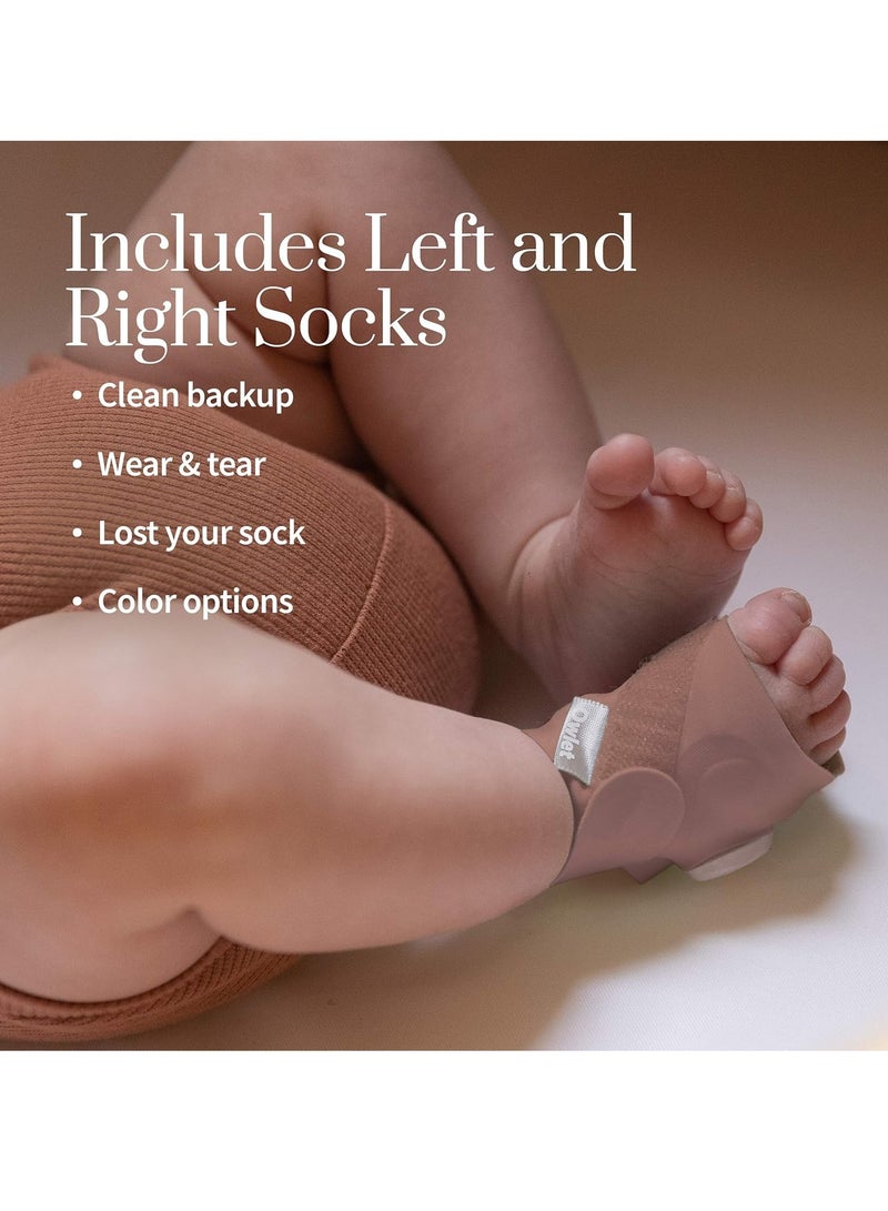 أوليت جورب Owlet Dream Sock Plus - جهاز مراقبة ذكي للأطفال مع معدل ضربات القلب ومتوسط ​​الأكسجين O2 كمؤشرات لجودة النوم - جورب قياسي وجورب كبير الحجم لينمو مع الطفل، لون النعناع - Image 2