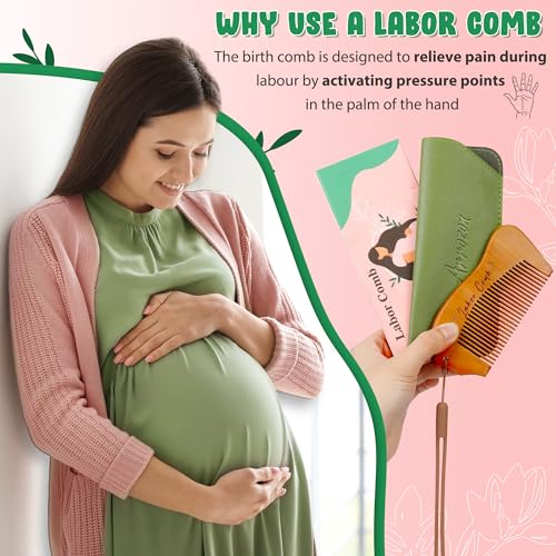 Arrozon Birthing Comb for Labor and Delivery - Wooden Comb for Pregnancy Contractions and Pain Relief - Image 4