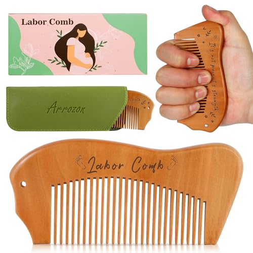 Arrozon Birthing Comb for Labor and Delivery - Wooden Comb for Pregnancy Contractions and Pain Relief - Image 1