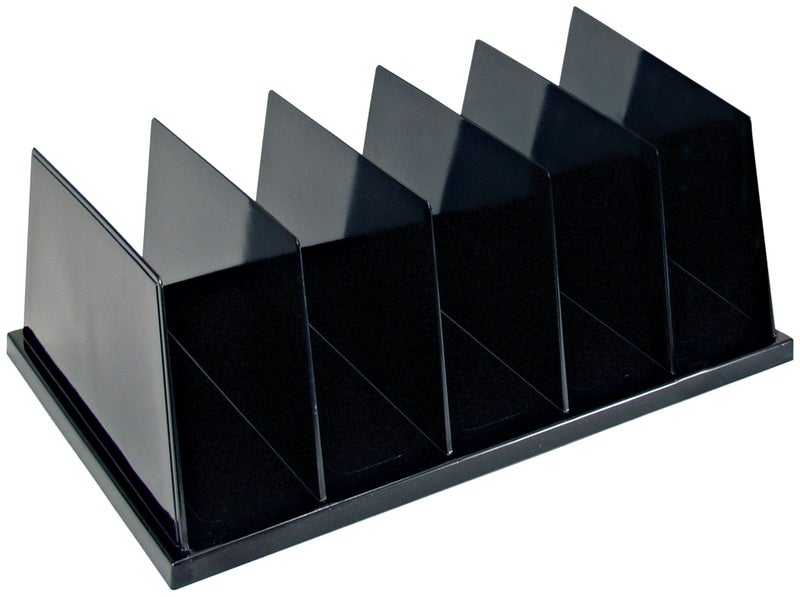 Officemate Officemate Recycled Large Standard Sorter 5 Compartments 135 x 9 x 5 Inches Black 26192