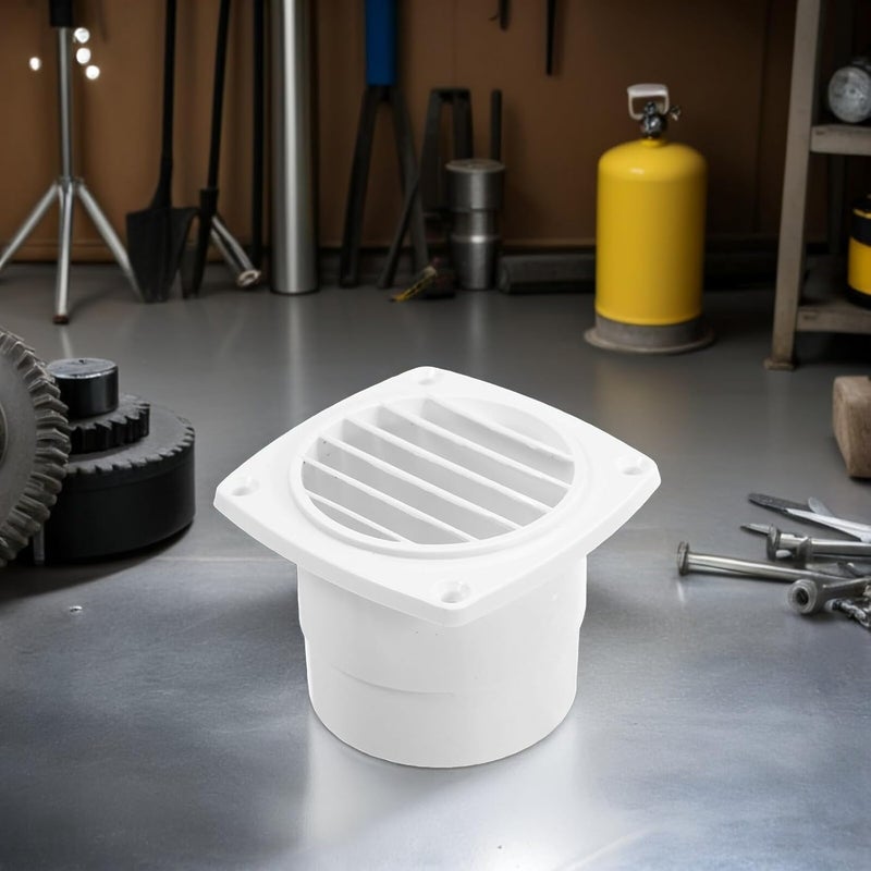 ABOOFAN Plastic Camper Vent Cover with Louvered Air Exhaust, White Rv Roof Vent Cap for Marine and Motorhome Bathroom Kitchen Ventilation - Image 5