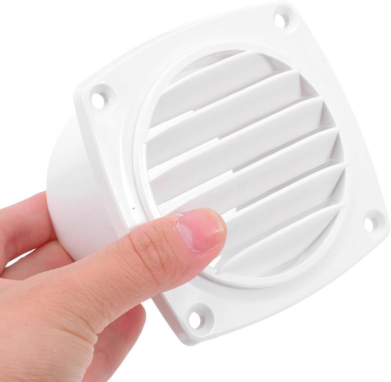ABOOFAN Plastic Camper Vent Cover with Louvered Air Exhaust, White Rv Roof Vent Cap for Marine and Motorhome Bathroom Kitchen Ventilation - Image 4