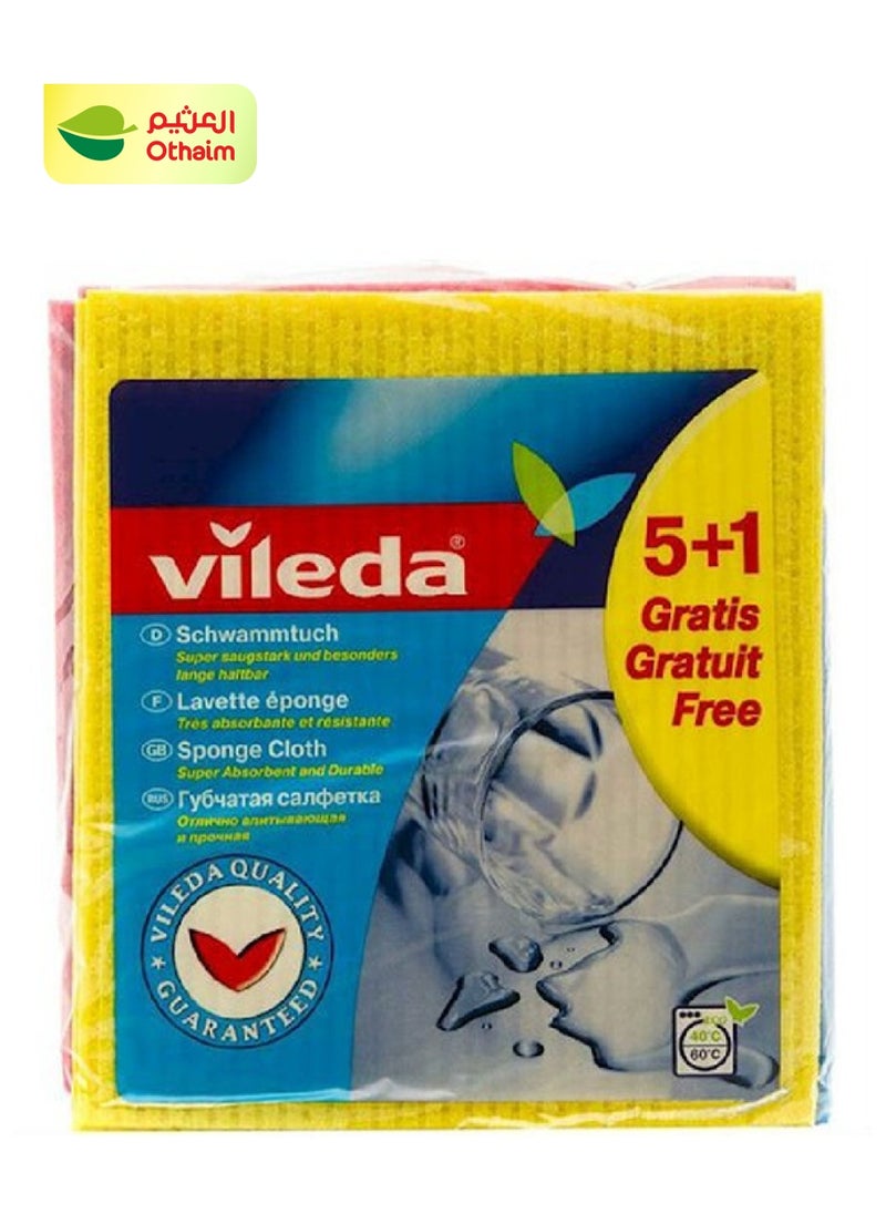 Vileda Vileda Sponge Cloth, 6 Pcs 