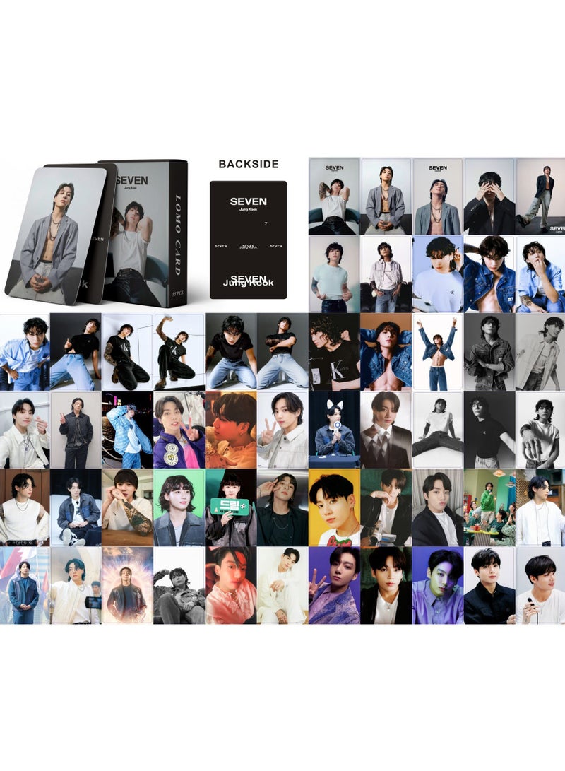 Seven BTS Bangtan Boys Jungkook Solo Photo Lomo Cards 55 Piece Set New Album Collectible Kpop Merchandise Gift - Image 2