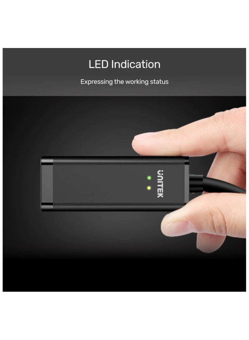 UNITEK محول USB 3.0 إلى إيثرنت جيجابت باللون الأسود - Image 4