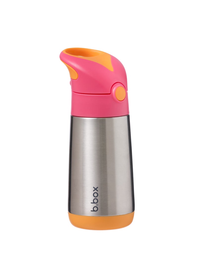b.box bbox 12 oz Insulated Water Bottle Keeps Drinks Cold up to 8 Hours Warm up to 6 Hours Double Wall Stainless Steel Bottle Strawberry Shake 12 oz 
