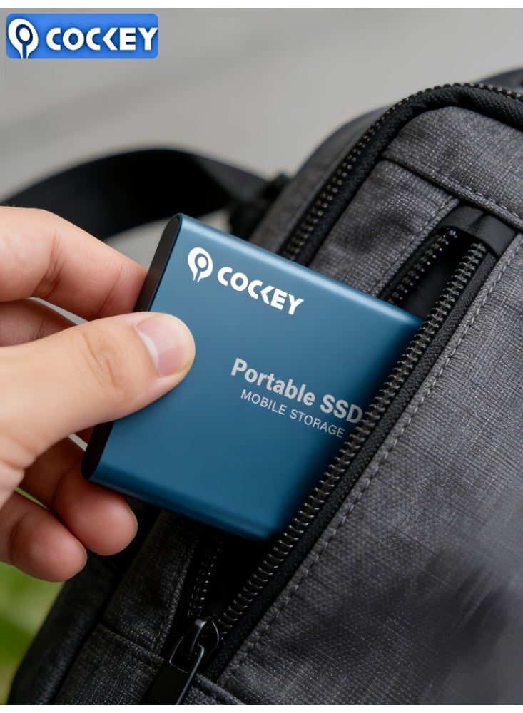 COCKEY 2TB Portable External SSD, 2000GB USB 3.1 High Speed Data Transfer, Computer Backup Drive Support Data Storage Transfer, USB C Mini Portable External Solid State Drive for PC/Laptop/Phones and More - Image 5
