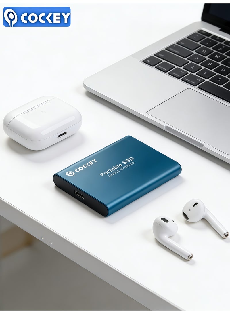 COCKEY 2TB Portable External SSD, 2000GB USB 3.1 High Speed Data Transfer, Computer Backup Drive Support Data Storage Transfer, USB C Mini Portable External Solid State Drive for PC/Laptop/Phones and More - Image 3