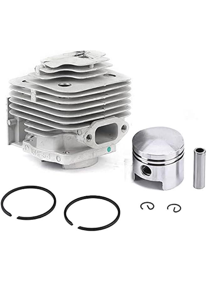Generic 44MM Cylinder Gasket Piston Ring Kit Set,Cylinder & Piston Kit Replacement, Suitable for Mitsubishi TL52 BG520 Brush Cutter Cut-Off Saw, Cylinder & Piston Kit Replacement, 44MM Cylinder Gcylinde  - Image 1