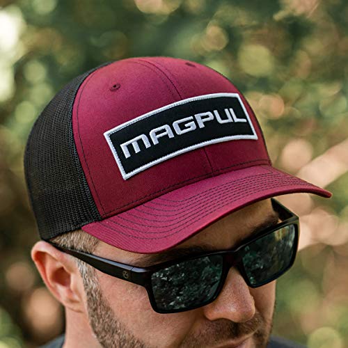Magpul mens Magpul Snap Back Baseball Cap, One Size Fits Most Wordmark Patch Trucker Hat Cardinal Black, Wordmark Patch Cardinal/Black, One Size US - Image 3