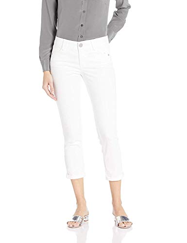 Democracy Womens "Ab"solution Crop Jeans, Optic White, 2 US - Image 1