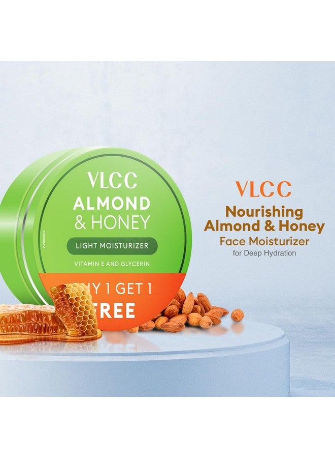 VLCC Almond and Honey Face Moisturizer - 200g + 200g Pack | Buy One Get One | Deep Hydration for Dry Skin, Non-Greasy Formula with Natural Ingredients for Soft and Smooth Skin - Image 4
