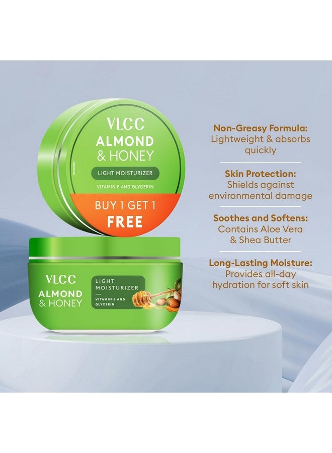 VLCC Almond and Honey Face Moisturizer - 200g + 200g Pack | Buy One Get One | Deep Hydration for Dry Skin, Non-Greasy Formula with Natural Ingredients for Soft and Smooth Skin - Image 5