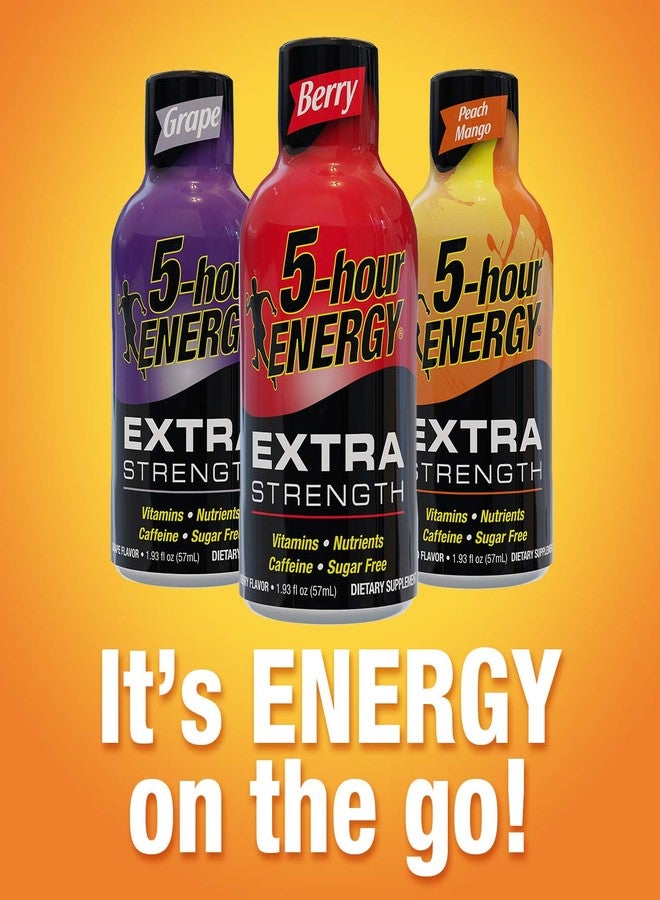 5-hour ENERGY مشروب طاقة يدوم 5 ساعات، قوة إضافية، بنكهة التفاح الحامض، 1.93 أونصة. - Image 4