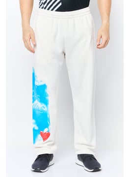 adidas Originals Men Sportswear Fit Outdoor Sweatpants, White  - Image 1