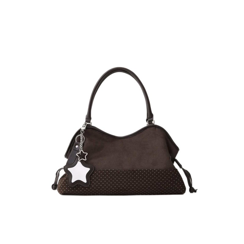 Badblue Mid-Size Tote Bag, Korean Polka Dot, Shoulder Handbag - Image 4