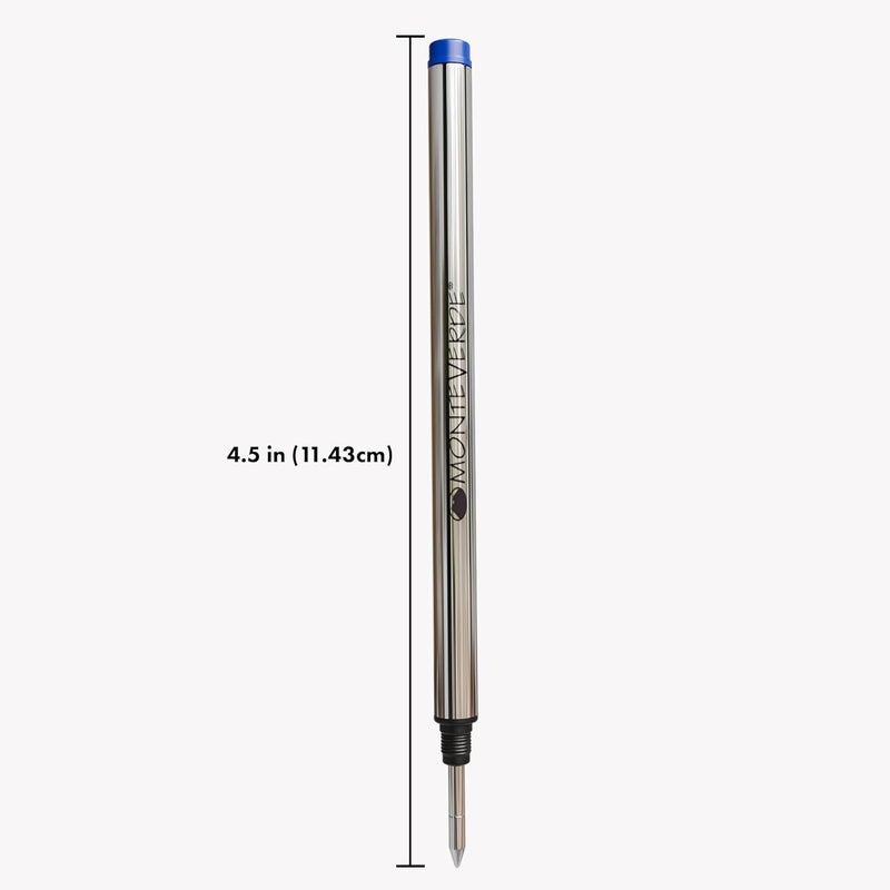 Monteverde USA Rollerball Refill to Fit Montblanc Rollerball Pens - Fine Point, Blue/Black (2 Pack) (M222BB) - Image 2