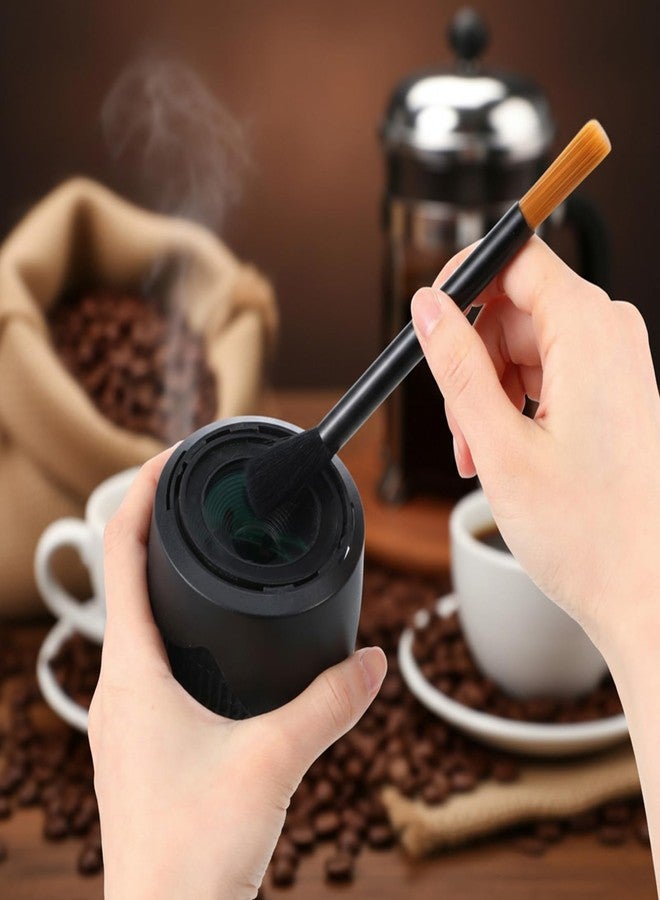 Azefnuhk Coffee Grinder Cleaning Brush, Double Head Espresso Brush, Barista Dusting Brushes with Nylon Bristles, Aluminum Handle Grinder Cleaning Tool for Home Kitchen Coffee Machine Clean - Image 4