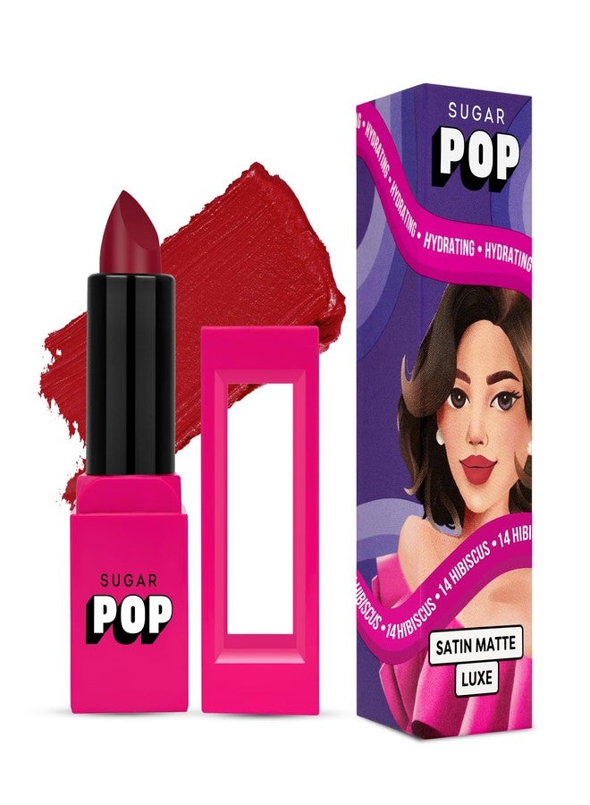 SUGAR POP Satin Matte Luxe | Castor Oil, Vitamin E & Hyaluronic Acid | Full coverage - 18 Jasmine - Image 1