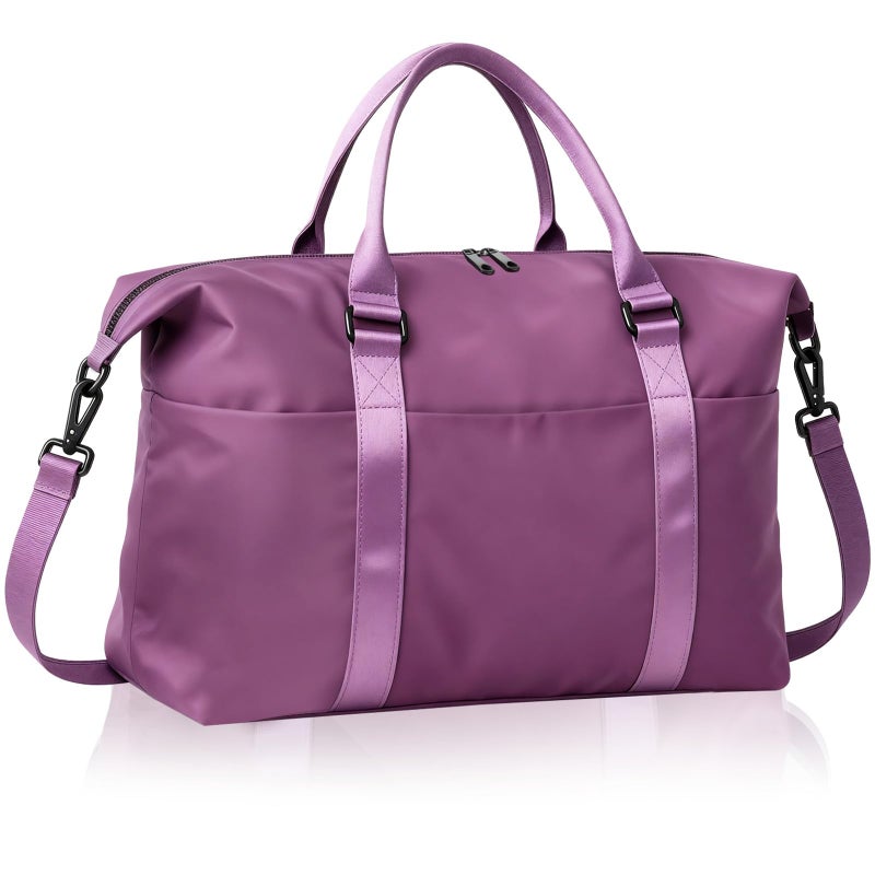 EPIMA Weekender Duffel Bags for Women, Purple Travel Totes Bag for Airplane Essentials, Overnight Bags for Women with Trolley Sleeve, Large Carry On Hospital Bag for Labor and Delivery, Sport, Gym - Image 1