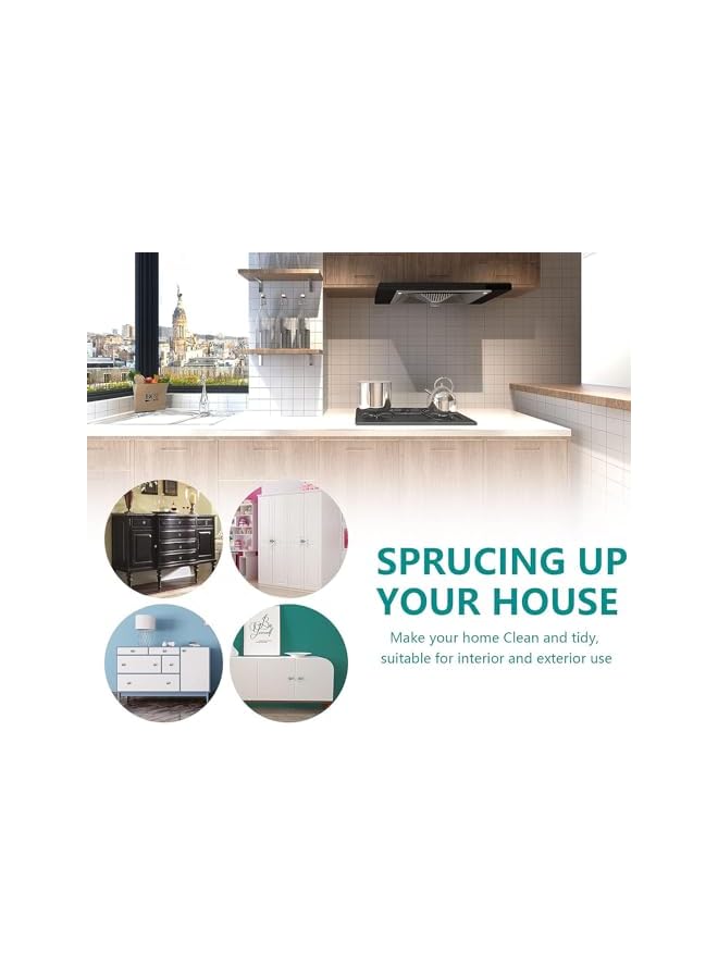 promass Cabinet Knobs, 12pcs 34mm Cabinet Knobs, Retro Ceramic Dresser Knobs, Sturdy Base Drawer Knobs with Mounting Screws, Drawer Pulls Dresser Handles for Wardrobes, Bathrooms, Cabinets (B) - Image 3