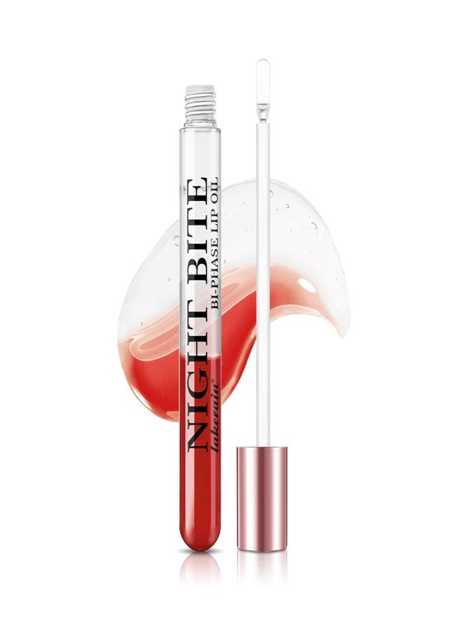 teerova Dual-Phase lip oil, Moisturizing Nourishing Shiny Red and Transparent layer lip gloss, Natural and Fresh Bitten Lip Makeup - Image 1