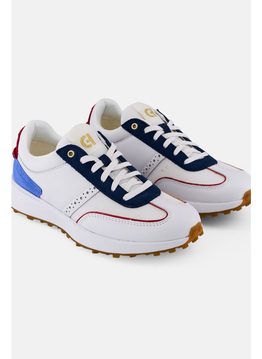 COLE HAAN Women Lace Up Casual Sneaker, White  - Image 3