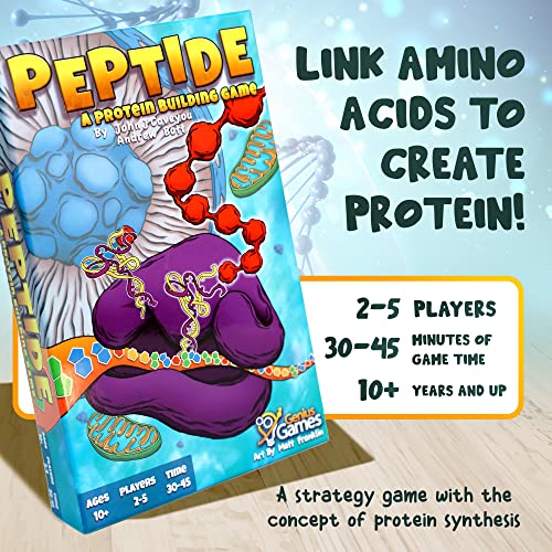 Genius Games Peptide: A Protein Building Game | A Strategy Card Game with Accurate Science for Gamers and Teachers | Teaches Amino Acids, mRNA, Organelles - Image 4