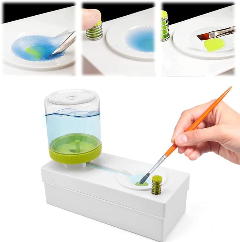 Foxelli Paint Brush Cleaner for Acrylic, Watercolour, and Water-Based Mediums Paint Brush Rinser, Paint Brush Rinser, Brush Rinser, Water Cycle Rinser, Multi-Functional Brush Rinser, Water Cycle Rinser - Image 1