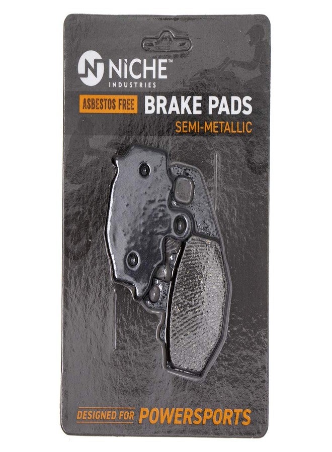 NICHE Brake Pad Set for Kawasaki Ninja ZX6R ZX9R ZZR600 ZX10R 43082-0004 Rear Semi-Metallic - Image 1