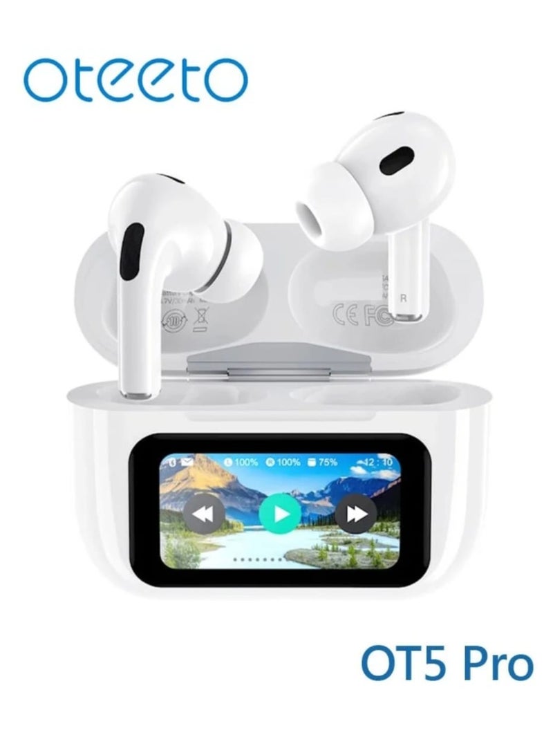 Oteeto OT5 Pro True Wireless Earbuds | Smart LED Display, Hi-Fi Stereo Sound, Deep Bass, Noise Cancelling Bluetooth Earphones - Image 3