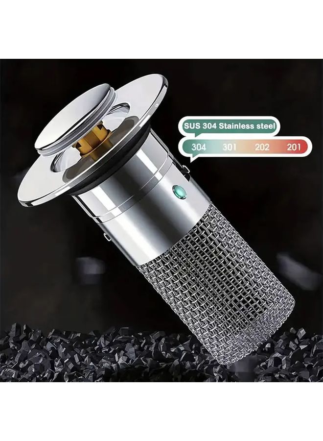 Brass Core Stainless Steel Pop Up Bathroom Sink Stopper 1.1-1.3 Inch - Image 2