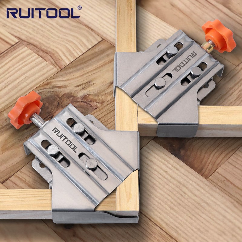 RUITOOL Stainless Steel Right Angle Clamp for Woodworking, Quick Joining and Fixing Tool - Image 1