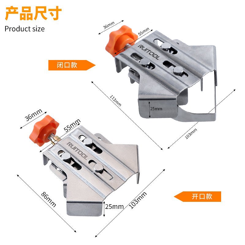 RUITOOL Stainless Steel Right Angle Clamp for Woodworking, Quick Joining and Fixing Tool - Image 2