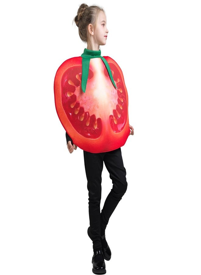 DSplay Kids Tomato Costume Food Halloween Costumes Red - Image 5