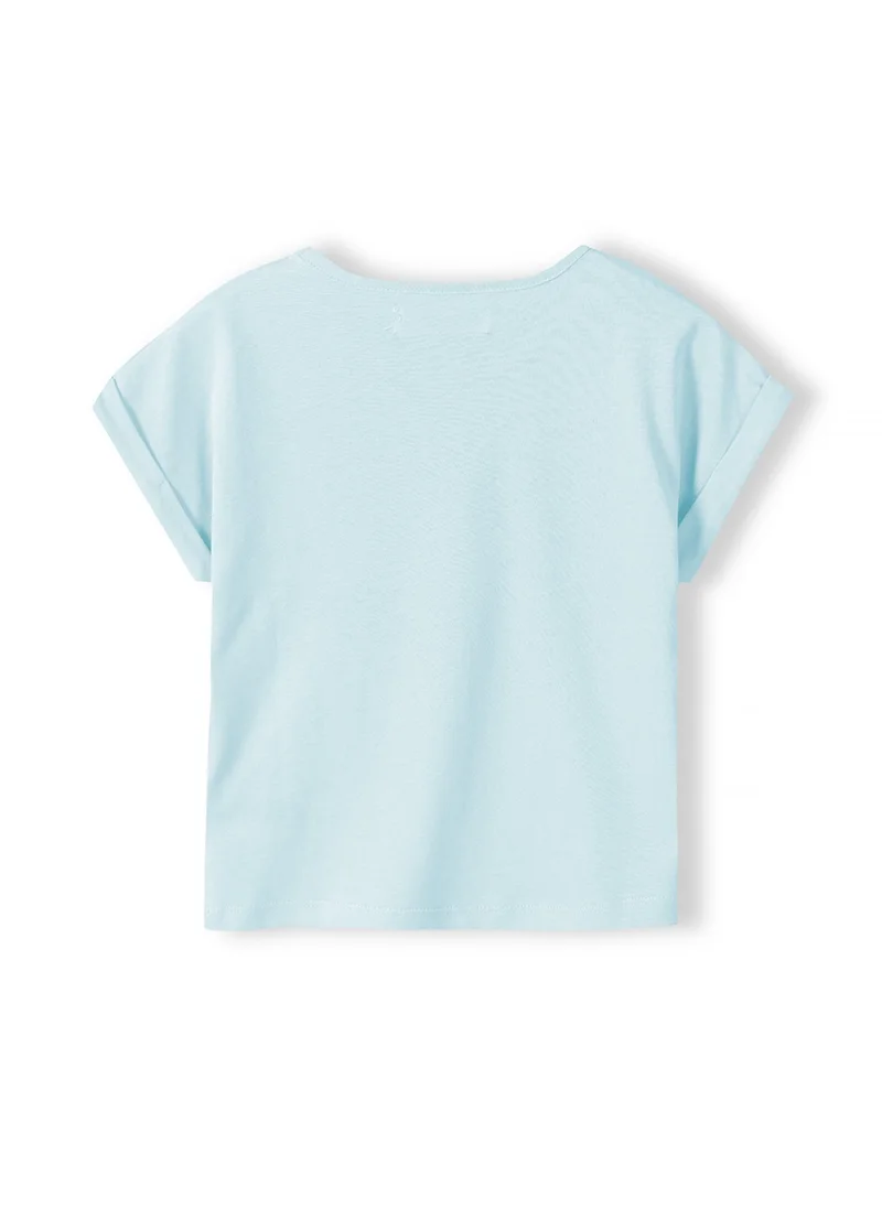 مينوتي Kids Girls Rolled sleeve T-shirt with print